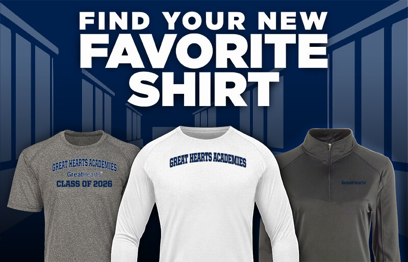 Great Hearts Academy Find Your Favorite Shirt - Dual Banner