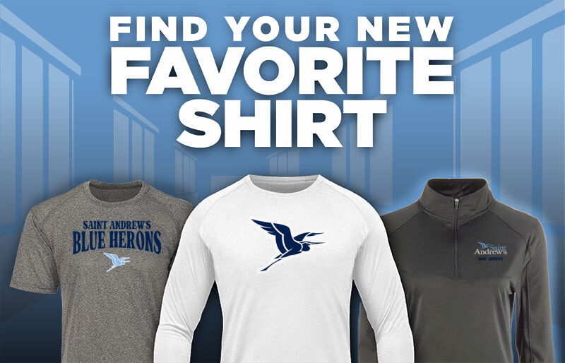 Saint Andrew's Blue Herons Find Your Favorite Shirt - Dual Banner