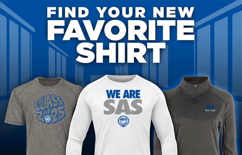 SAS White Tigers Find Your Favorite Shirt - Dual Banner