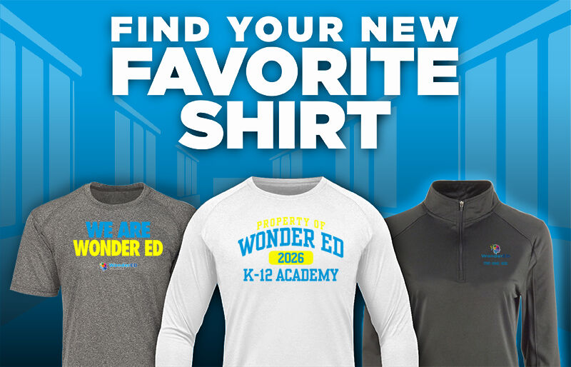 Wonder ED K-12 Academy Find Your Favorite Shirt - Dual Banner