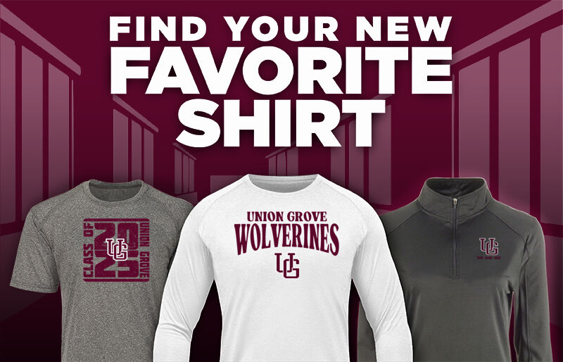 Union Grove Wolverines Find Your Favorite Shirt - Dual Banner