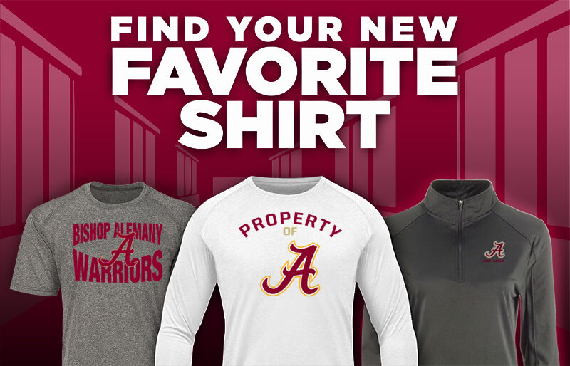 Bishop Alemany  Warriors Find Your Favorite Shirt - Dual Banner