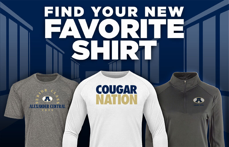 Alexander Central Cougars Find Your Favorite Shirt - Dual Banner