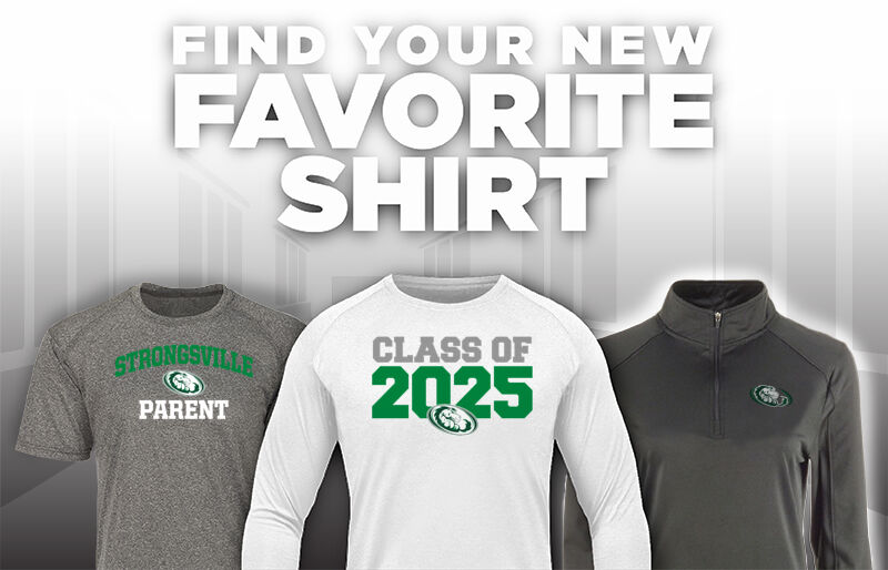 Strongsville Mustangs Find Your Favorite Shirt - Dual Banner