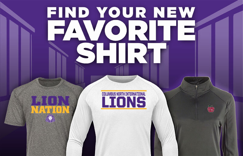 Columbus North International  Lions Find Your Favorite Shirt - Dual Banner