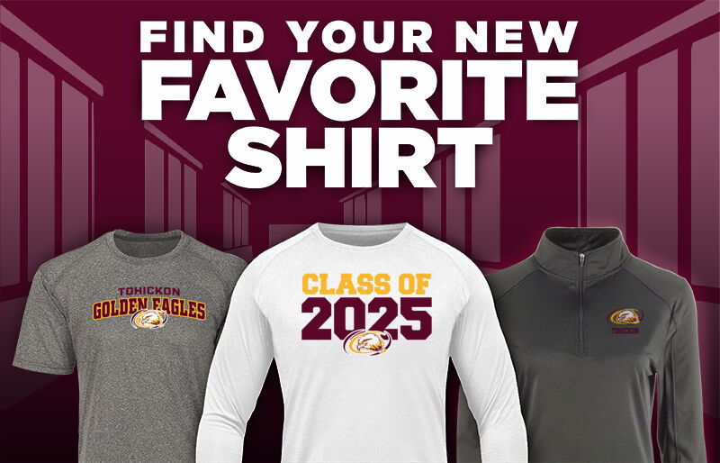 Tohickon Golden Eagles Find Your Favorite Shirt - Dual Banner