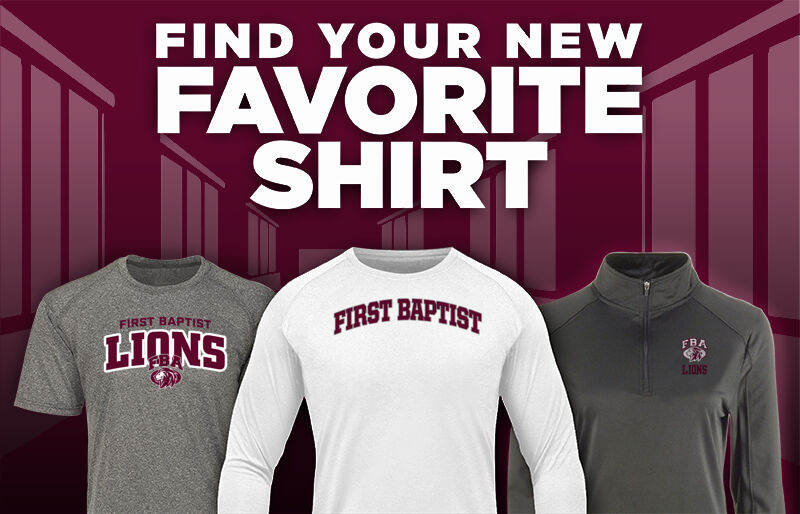 First Baptist Lions Find Your Favorite Shirt - Dual Banner