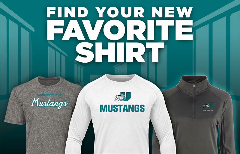 University Prep Mustangs Favorite Shirt Updated Banner