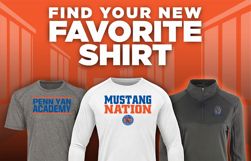Penn Yan Academy Mustangs Find Your Favorite Shirt - Dual Banner