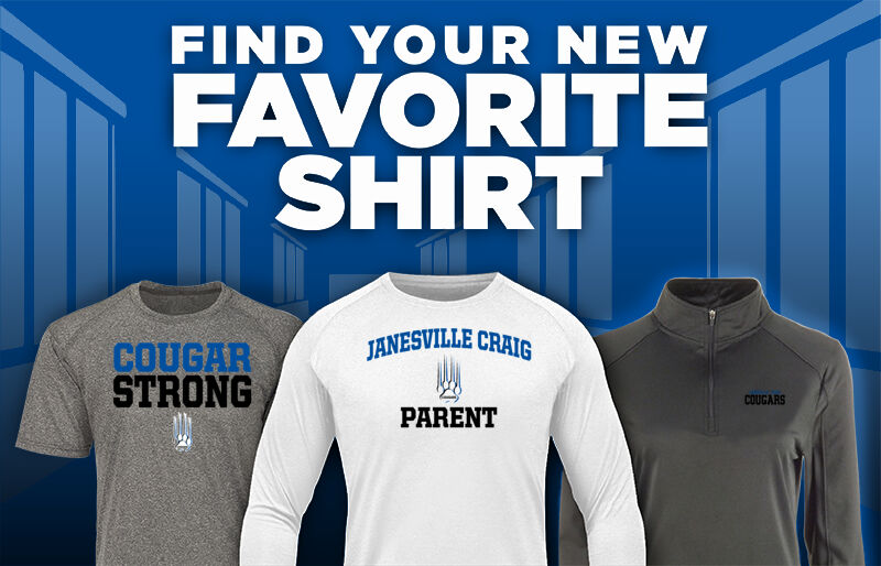 Janesville Craig Cougars Find Your Favorite Shirt - Dual Banner