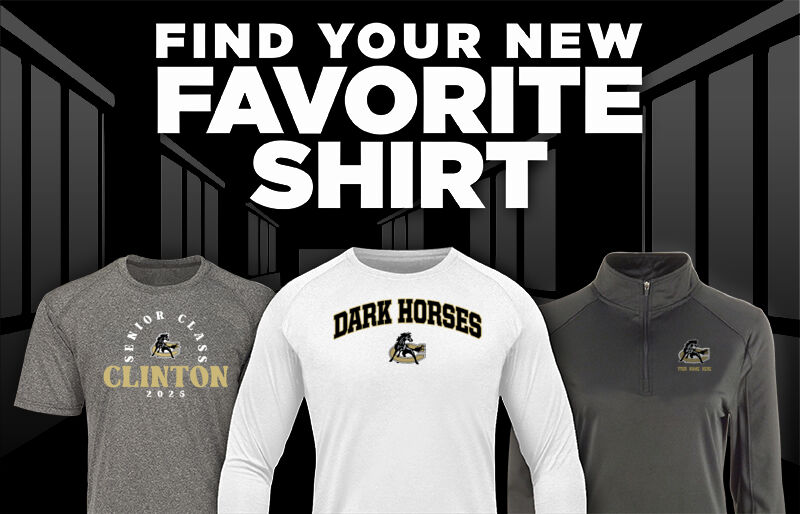 Clinton Dark Horses Find Your Favorite Shirt - Dual Banner