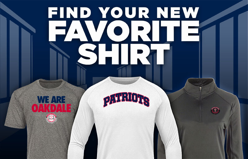 Oakdale  Patriots Find Your Favorite Shirt - Dual Banner