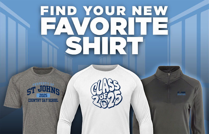 St Johns Country Day School Spartans Find Your Favorite Shirt - Dual Banner