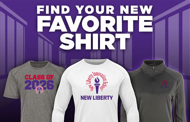 New Liberty  Innovation School Find Your Favorite Shirt - Dual Banner