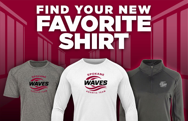 SPOKANE WAVES AQUATIC TEAM Waves Find Your Favorite Shirt - Dual Banner