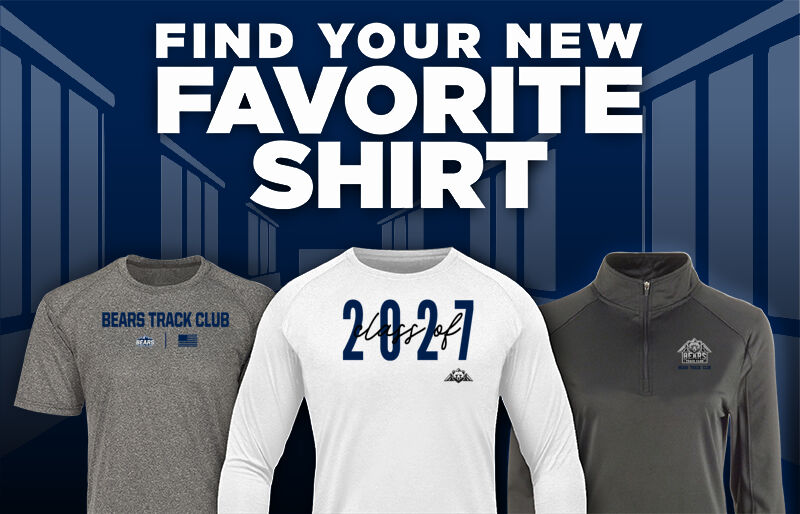 Bears Track Club Bears Find Your Favorite Shirt - Dual Banner