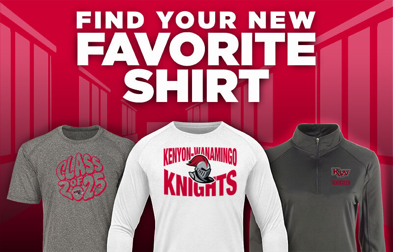 Kenyon-wanamingo Knights Find Your Favorite Shirt - Dual Banner