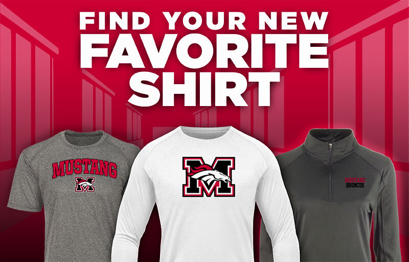 MUSTANG HIGH SCHOOL BRONCOS Find Your Favorite Shirt - Dual Banner