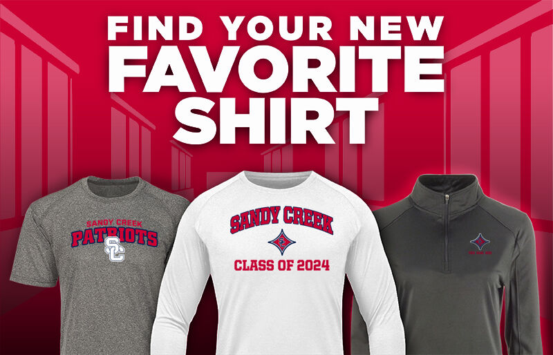 SANDY CREEK HIGH SCHOOL PATRIOTS Find Your Favorite Shirt - Dual Banner
