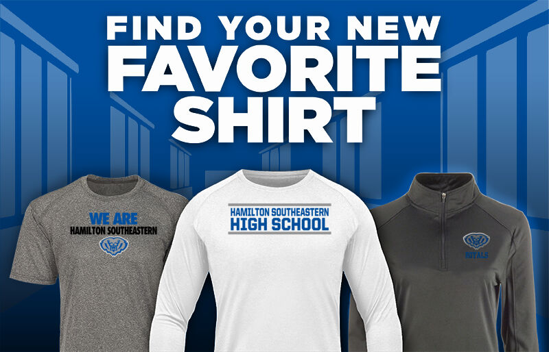 HAMILTON SOUTHEASTERN HIGH SCHOOL ROYALS Find Your Favorite Shirt - Dual Banner