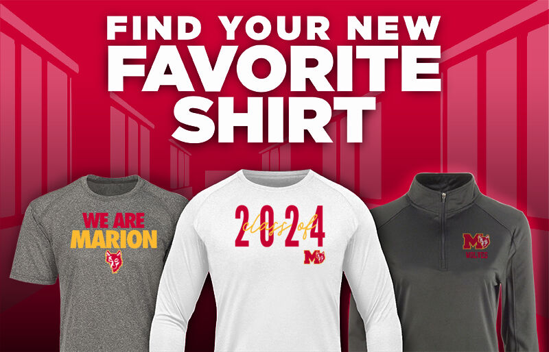 MARION HIGH SCHOOL Wolves Find Your Favorite Shirt - Dual Banner