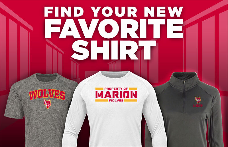 MARION HIGH SCHOOL Wolves Find Your Favorite Shirt - Dual Banner