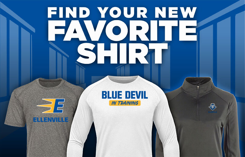 ELLENVILLE CENTRAL HIGH SCHOOL BLUE DEVILS Find Your Favorite Shirt - Dual Banner