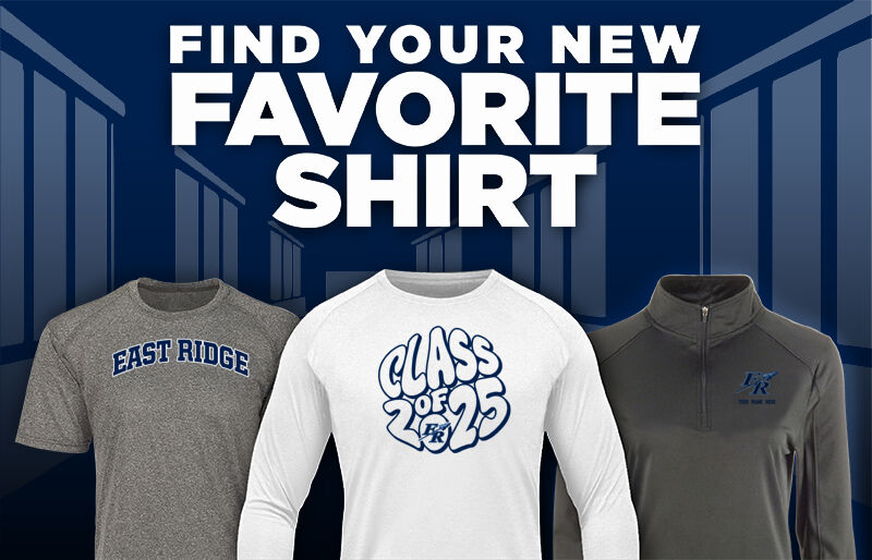 EAST RIDGE HIGH SCHOOL WARRIORS Find Your Favorite Shirt - Dual Banner