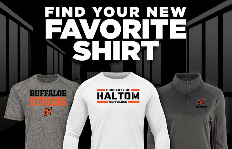 HALTOM HIGH SCHOOL BUFFALOES Find Your Favorite Shirt - Dual Banner
