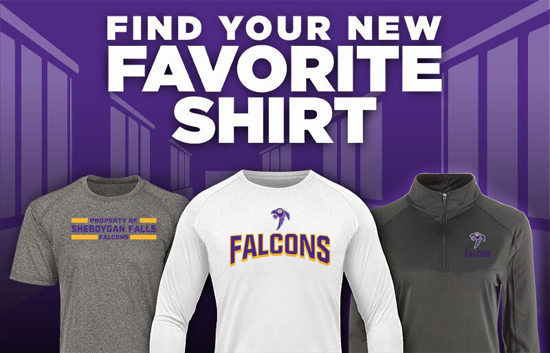 SHEBOYGAN FALLS HIGH SCHOOL FALCONS Find Your Favorite Shirt - Dual Banner