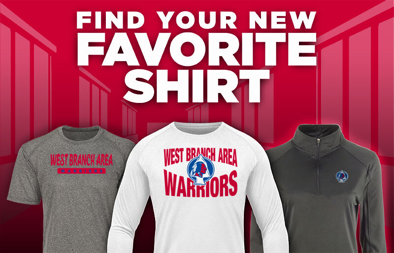WEST BRANCH AREA HIGH SCHOOL WARRIORS Find Your Favorite Shirt - Dual Banner
