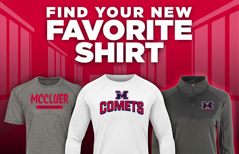 MCCLUER HIGH SCHOOL COMETS Find Your Favorite Shirt - Dual Banner