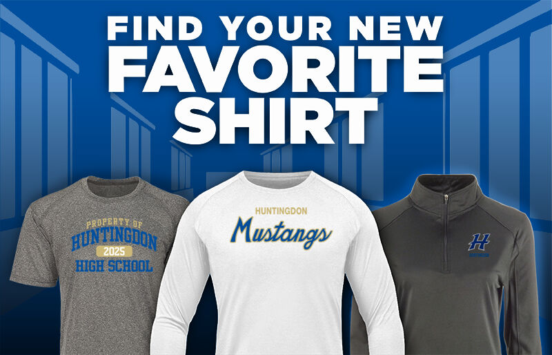 Huntingdon Mustangs Find Your Favorite Shirt - Dual Banner