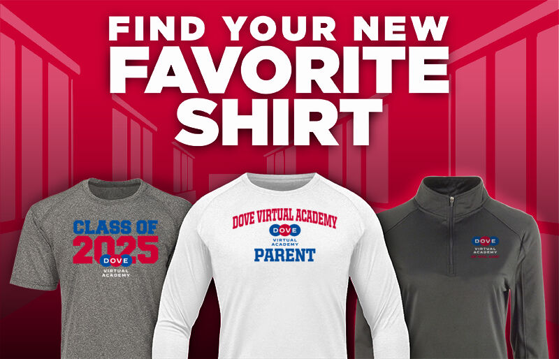 DOVE VIRTUAL ACADEMY CARDINALS Find Your Favorite Shirt - Dual Banner