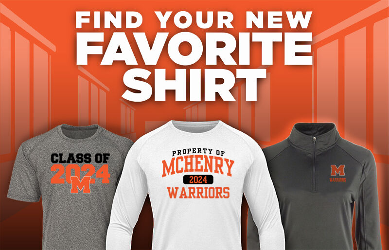 McHENRY COMM HIGH SCHOOL WARRIORS Find Your Favorite Shirt - Dual Banner