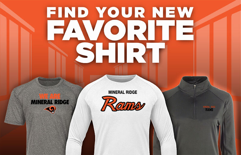 MINERAL RIDGE HIGH SCHOOL RAMS Find Your Favorite Shirt - Dual Banner