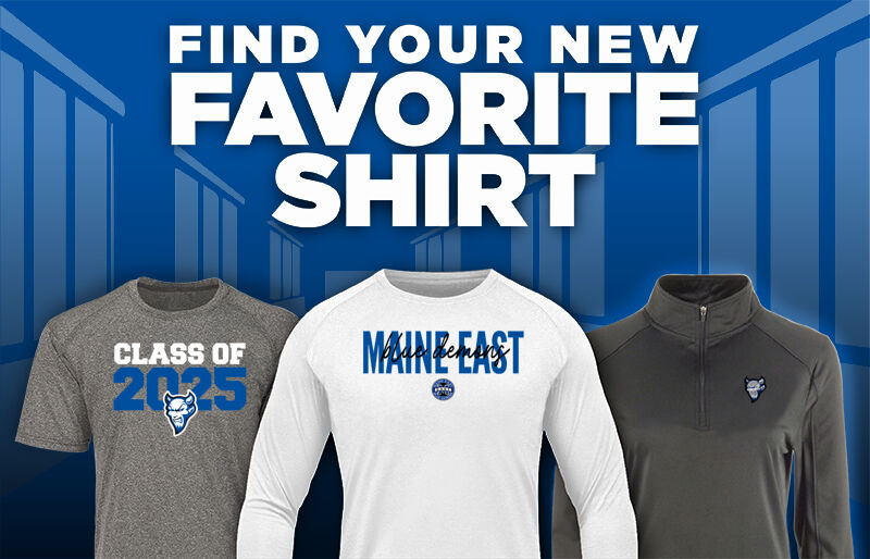 Maine East Blue Demons Find Your Favorite Shirt - Dual Banner