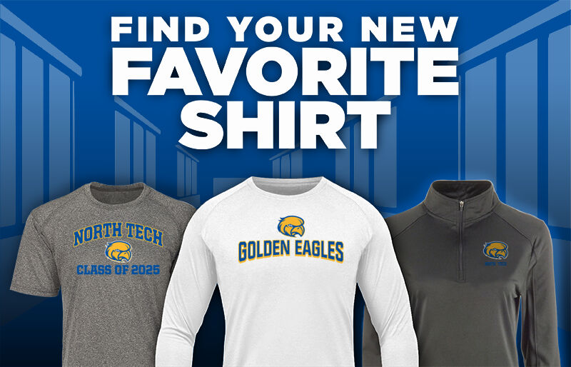 NORTH TECH HIGH SCHOOL GOLDEN EAGLES Find Your Favorite Shirt - Dual Banner