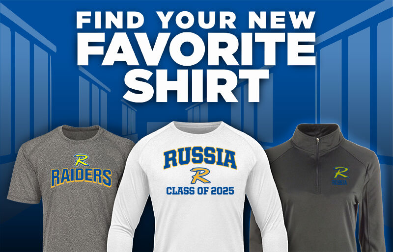 RUSSIA HIGH SCHOOL RAIDERS Find Your Favorite Shirt - Dual Banner