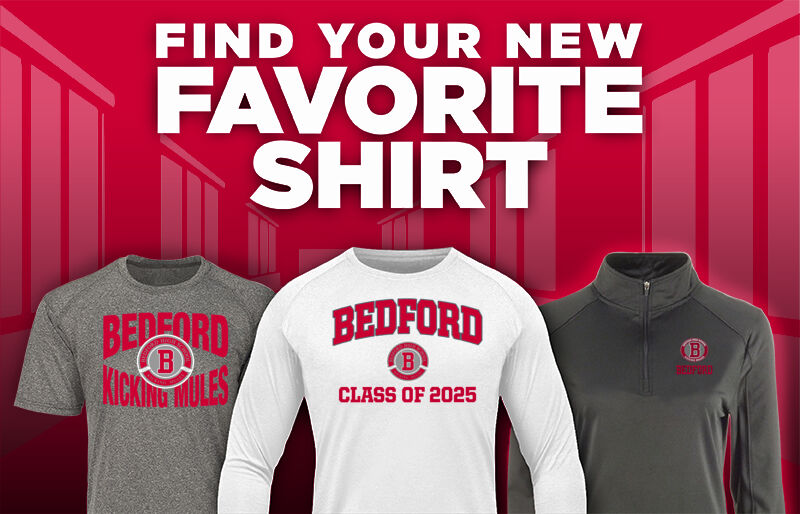 BEDFORD SCHOOLS KICKING MULES Find Your Favorite Shirt - Dual Banner