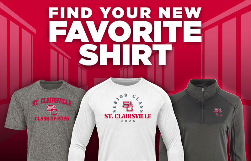 ST. CLAIRSVILLE HIGH SCHOOL RED DEVILS Find Your Favorite Shirt - Dual Banner