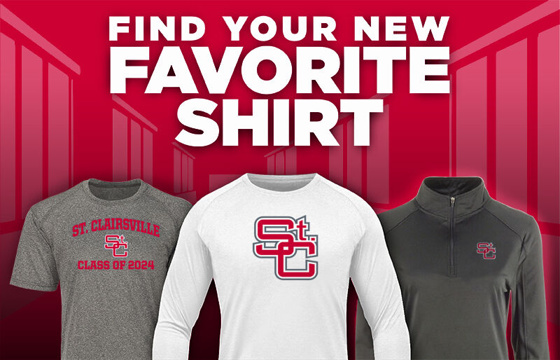 ST. CLAIRSVILLE HIGH SCHOOL RED DEVILS Find Your Favorite Shirt - Dual Banner