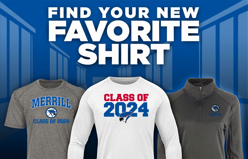 Merrill Bluejays Find Your Favorite Shirt - Dual Banner