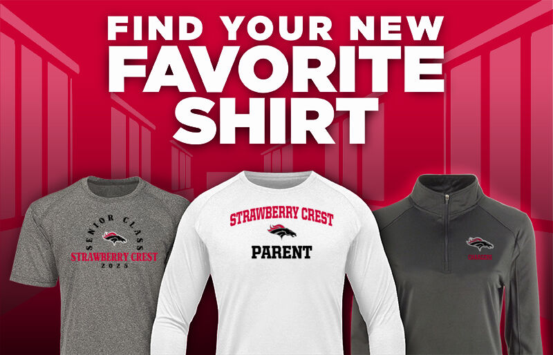 STRAWBERRY CREST HIGH SCHOOL CHARGERS Find Your Favorite Shirt - Dual Banner