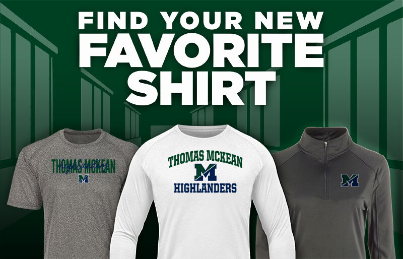 THOMAS MCKEAN HIGH SCHOOL HIGHLANDERS Find Your Favorite Shirt - Dual Banner