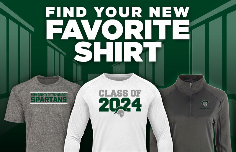 YORK COUNTY SCHOOL OF TECHNOLOGY SPARTANS Find Your Favorite Shirt - Dual Banner