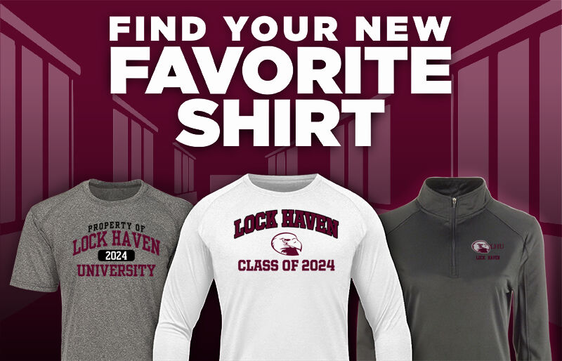 Lock Haven University Bald Eagles Find Your Favorite Shirt - Dual Banner