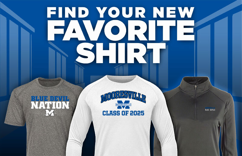 Mooresville Blue Devils Find Your Favorite Shirt - Dual Banner