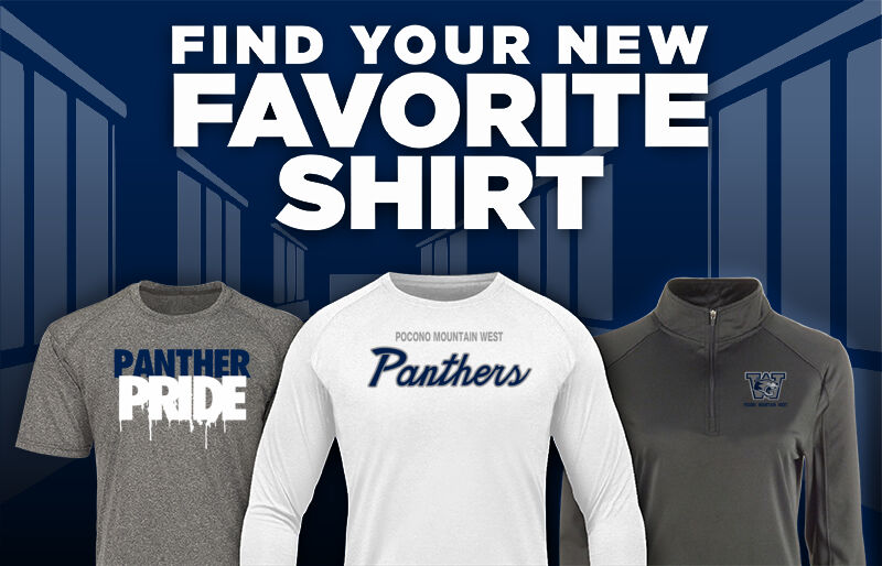 POCONO MOUNTAIN WEST HIGH SCHOOL PANTHERS Find Your Favorite Shirt - Dual Banner