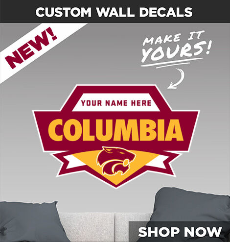 Columbia Wildcats Make It Yours: Wall Decals - Dual Banner